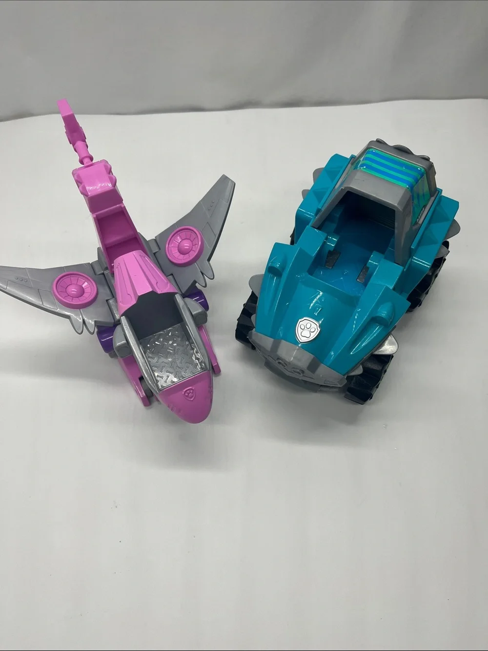 Paw Patrol Dino Rescue Delux vehicle and Pink Flight Dino Rescue Sky Patrol